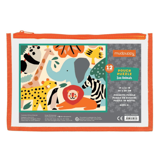 Pouch Puzzle - Zoo Animals