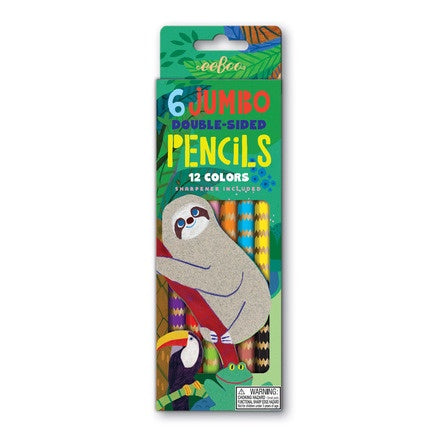 Jumbo Double Sided Colored Pencils - Sloth