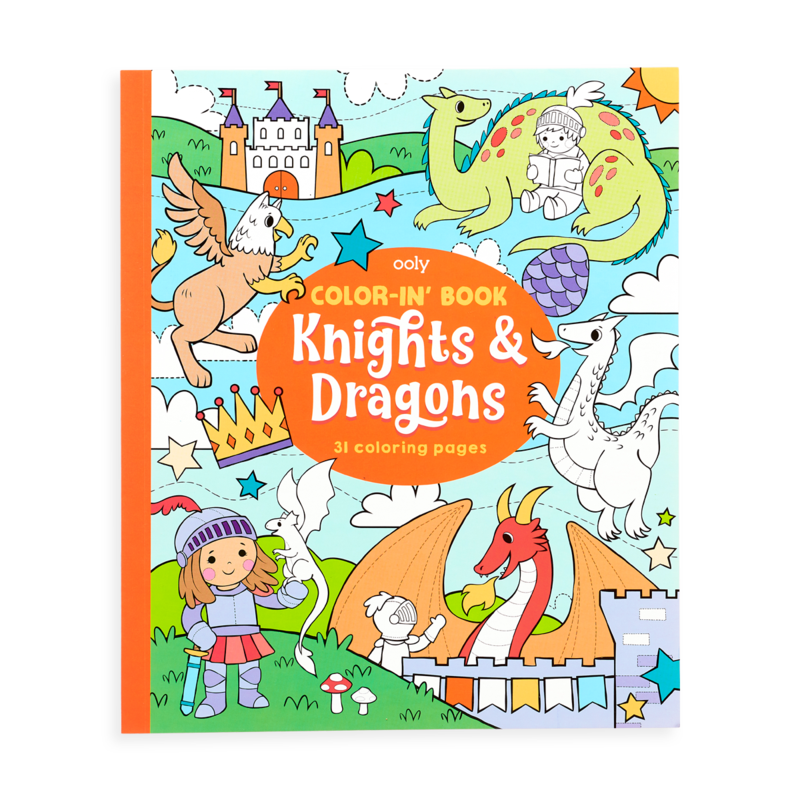 Coloring Book - Knights & Dragons
