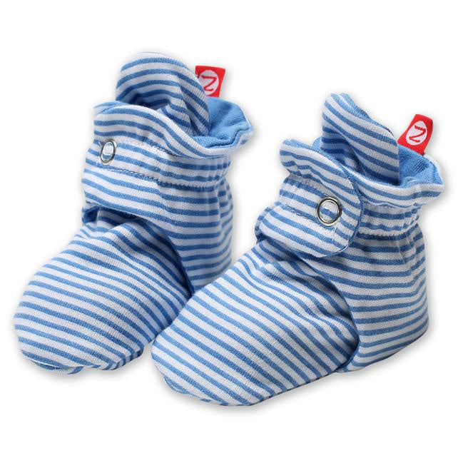 Booties - Candy Stripe Periwinkle