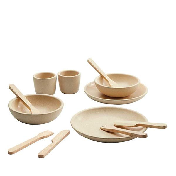Tableware Set - Natural Wood