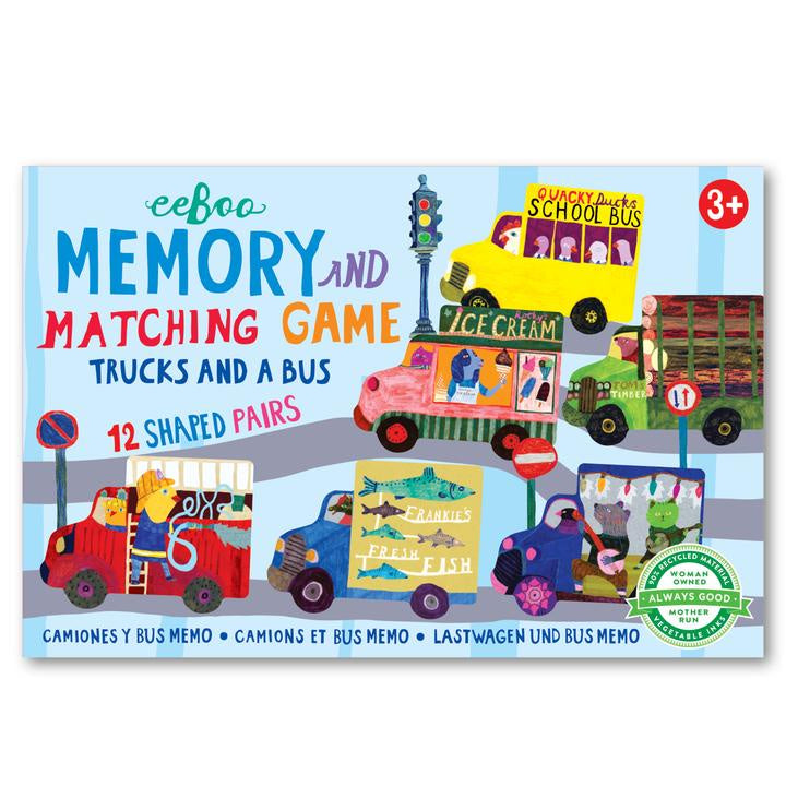 Memory & Matching Game - Trucks and a Bus