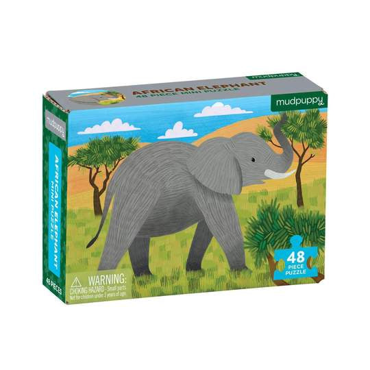48 Piece Mini Puzzle - African Elephant