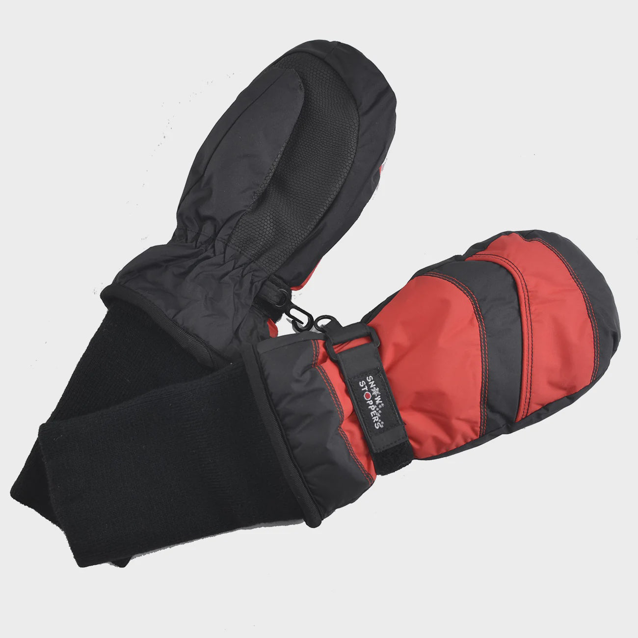 Mittens - Two Tone Black/Red