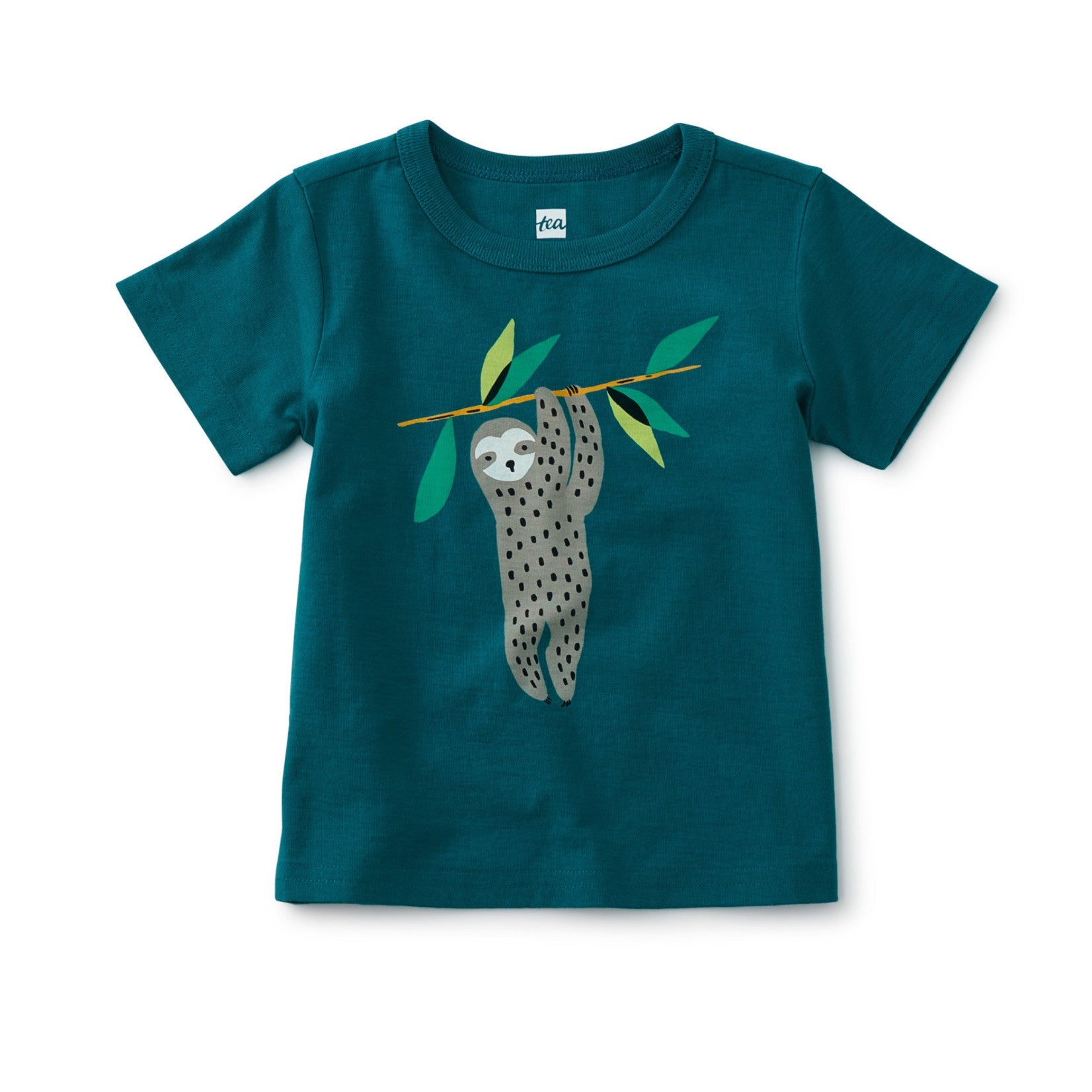 Short Sleeve Graphic Baby Tee - Hangin' Sloth