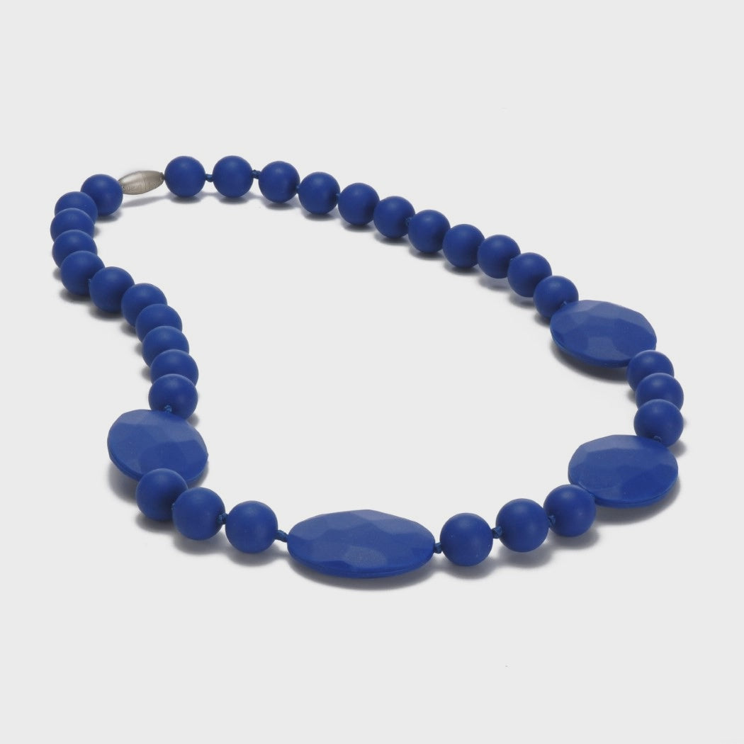 Perry Teething Necklace - Cobalt