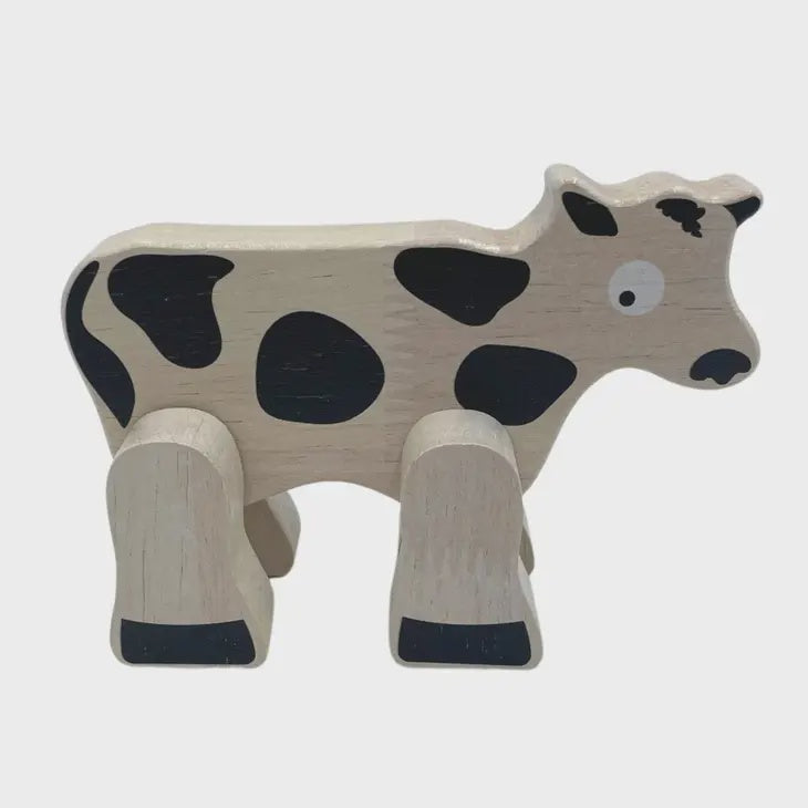 Wooden Farm Animal - Cow