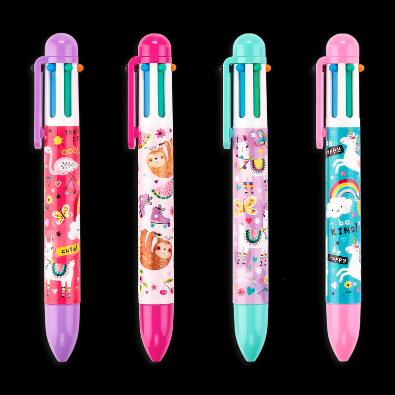 6 Click Multi Color Pen - Funtastic Friends