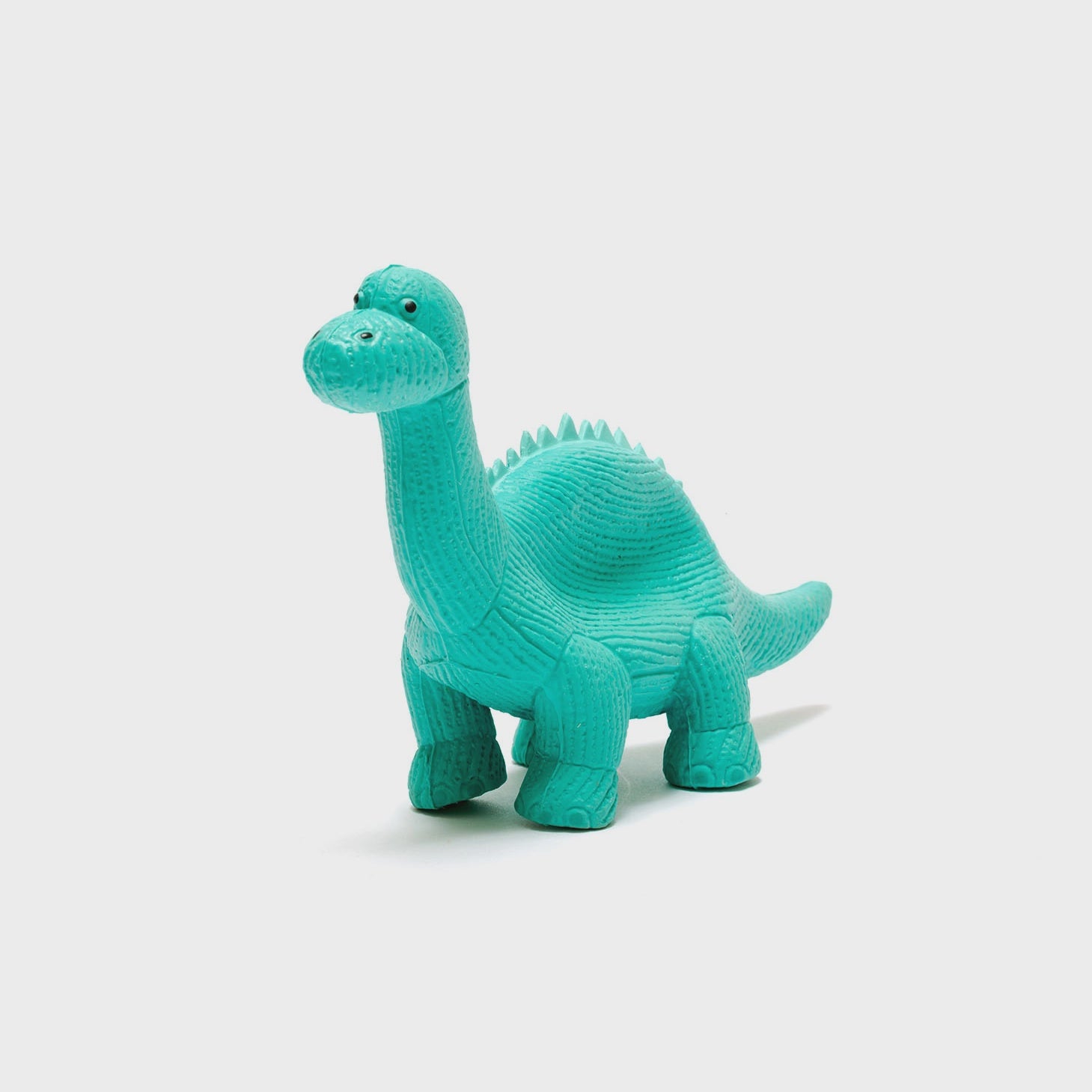 Natural Rubber Dinosaur Toy - Ice Blue Diplodocus