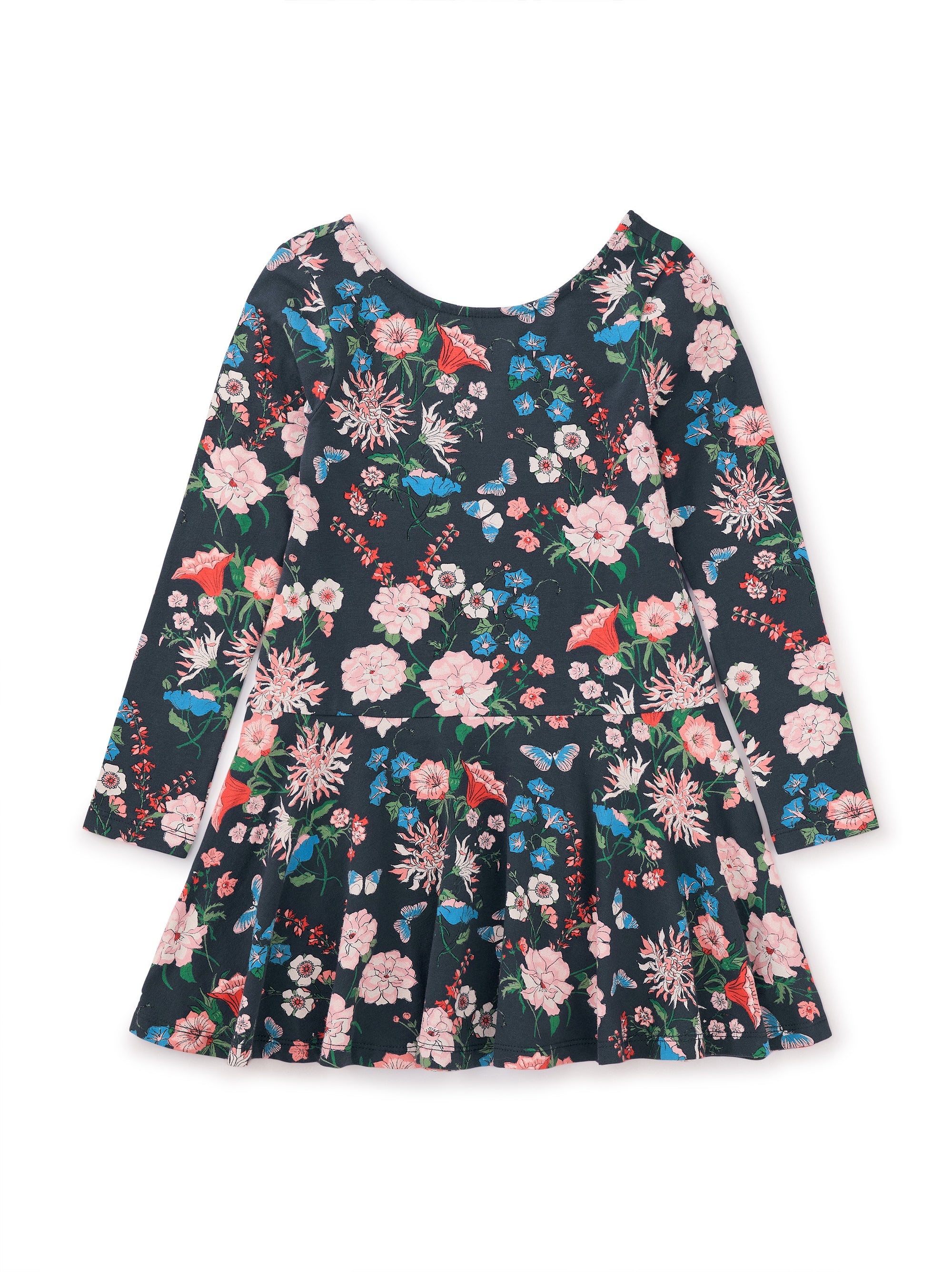 Long Sleeve Skater Baby Dress - Intricate Floral