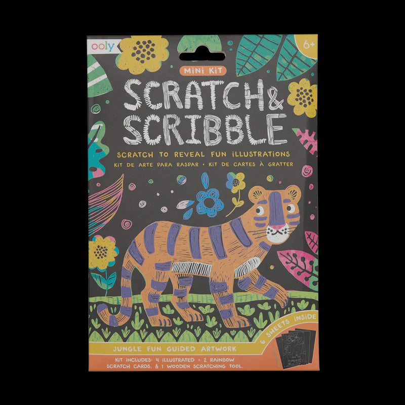 Mini Scratch & Scribble Art Kit - Jungle Fun
