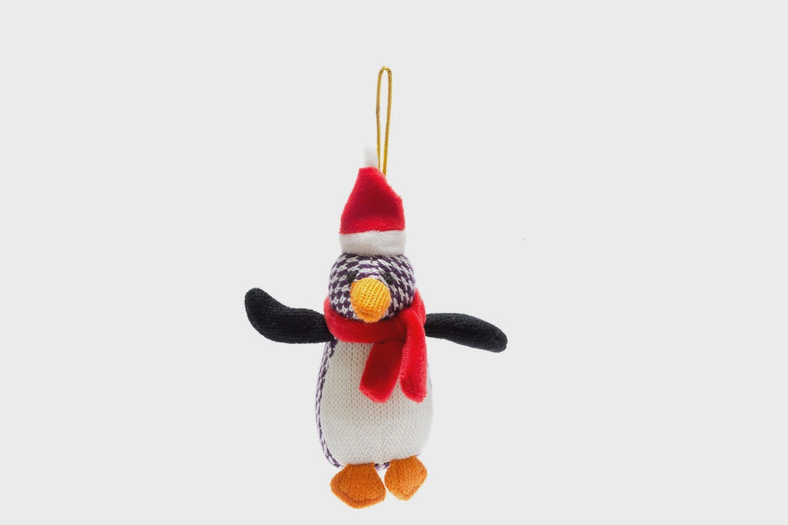 Knitted Penguin Christmas Ornament