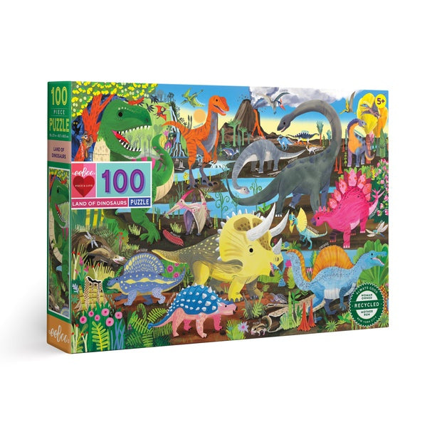 100 Piece Puzzle - Land of Dinosaurs