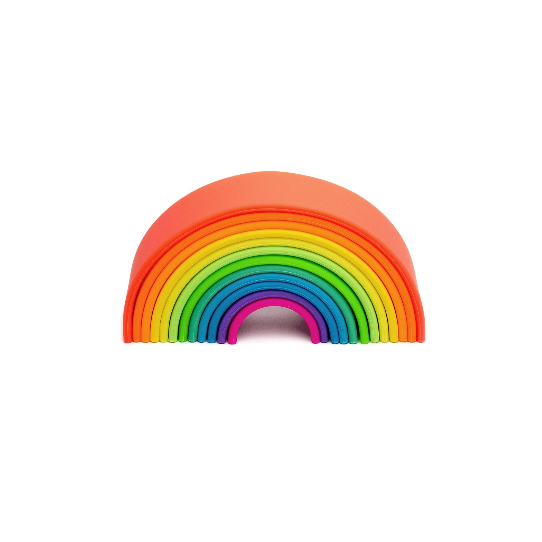 Silicone Toy - Large Neon Rainbow