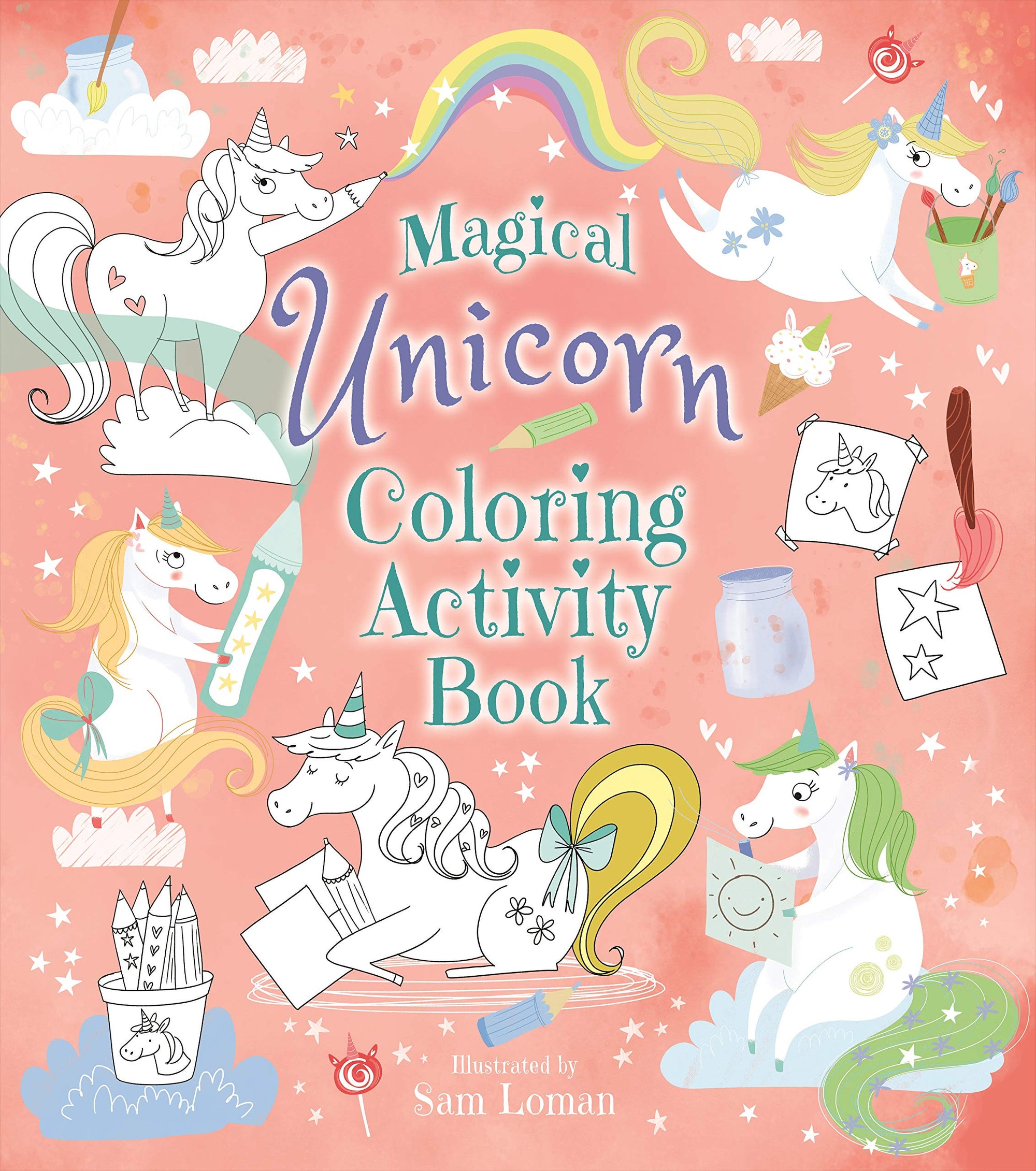 Magical Unicorn Coloring Activity Book