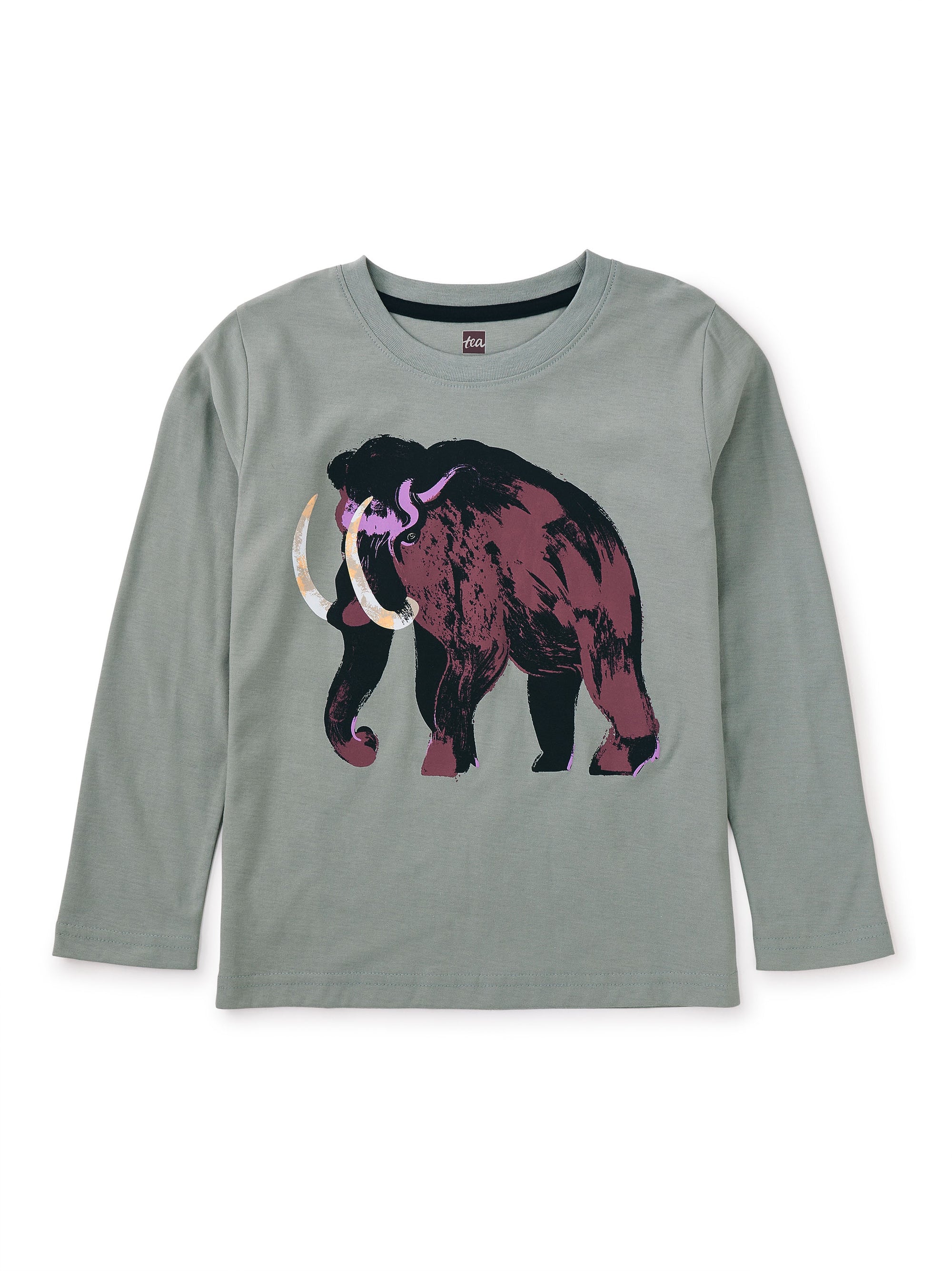 Long Sleeve Graphic Baby Tee - Mica Mammoth