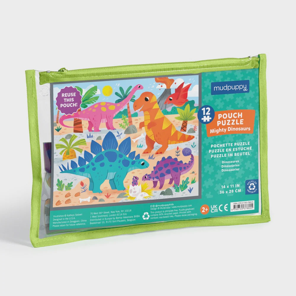 Pouch Puzzle - Mighty Dinosaurs