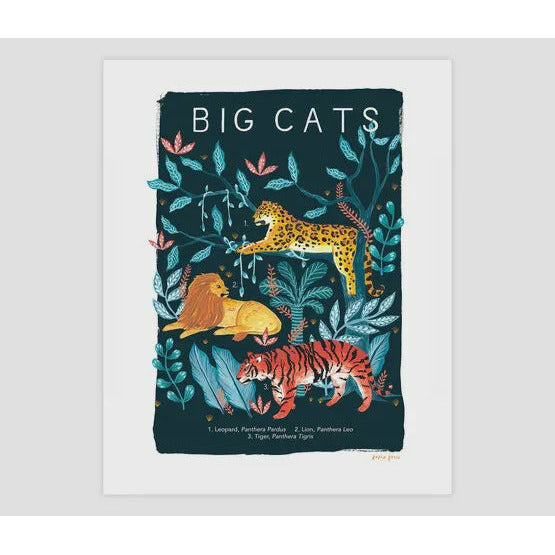 Papio Press - Natural History Big Cats 11"x14"