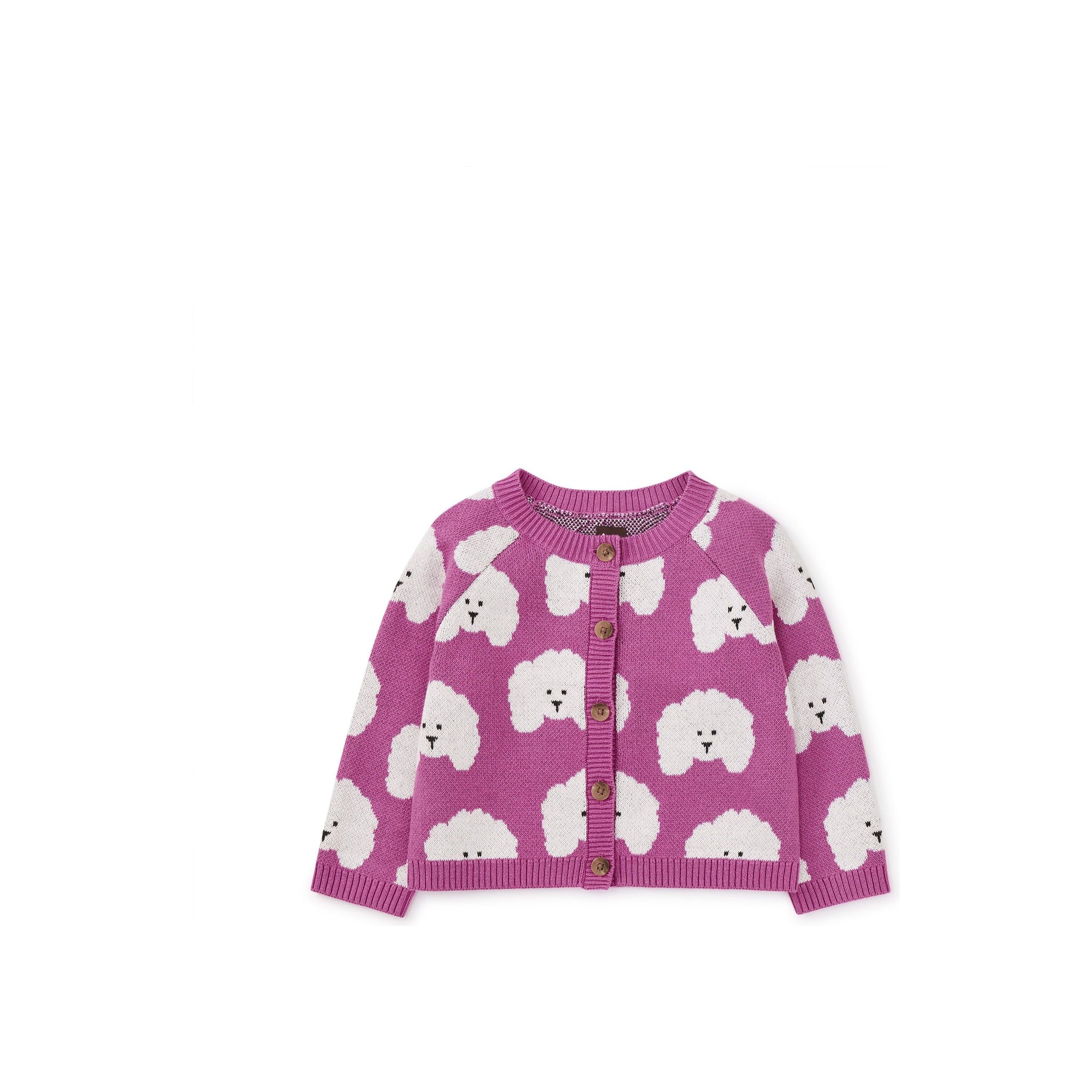 Iconic Baby Cardigan - Poodle Party