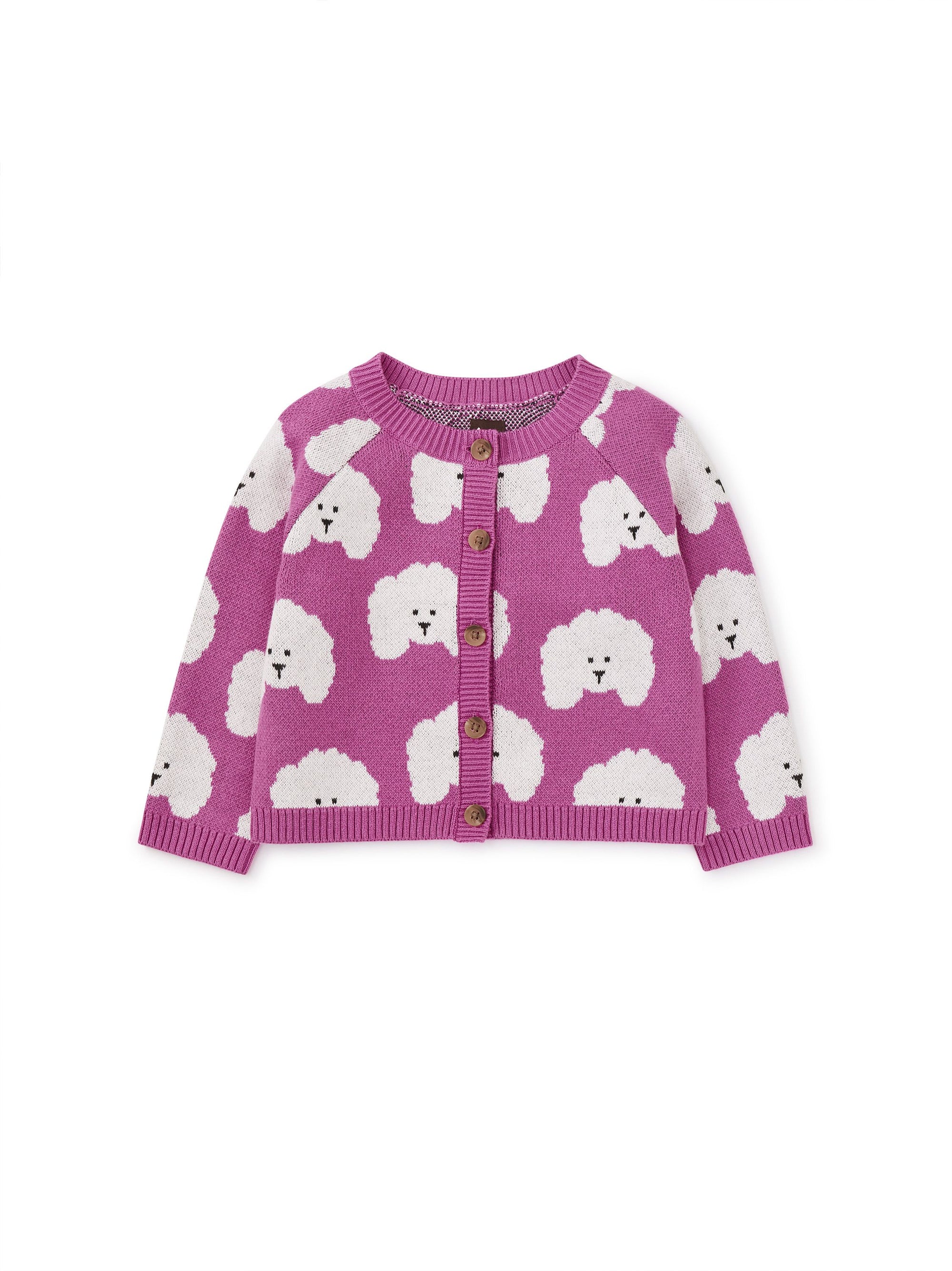 Iconic Baby Cardigan - Poodle Party