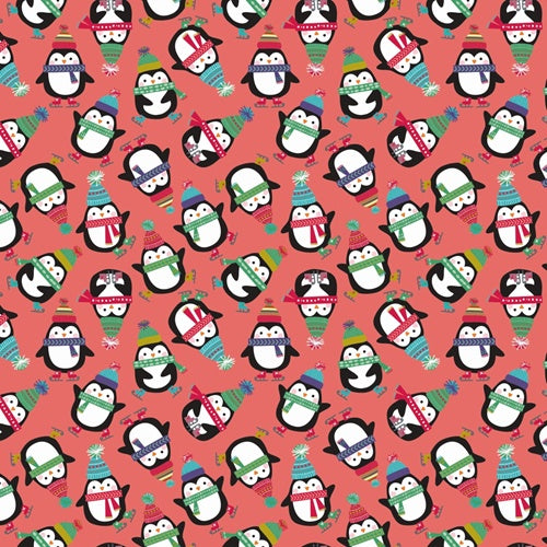 Holiday Wrapping Paper Roll - Roly Poly Penguins