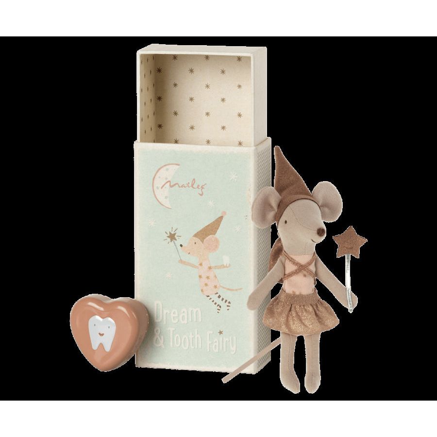 Tooth Fairy Mouse in Box - Rose