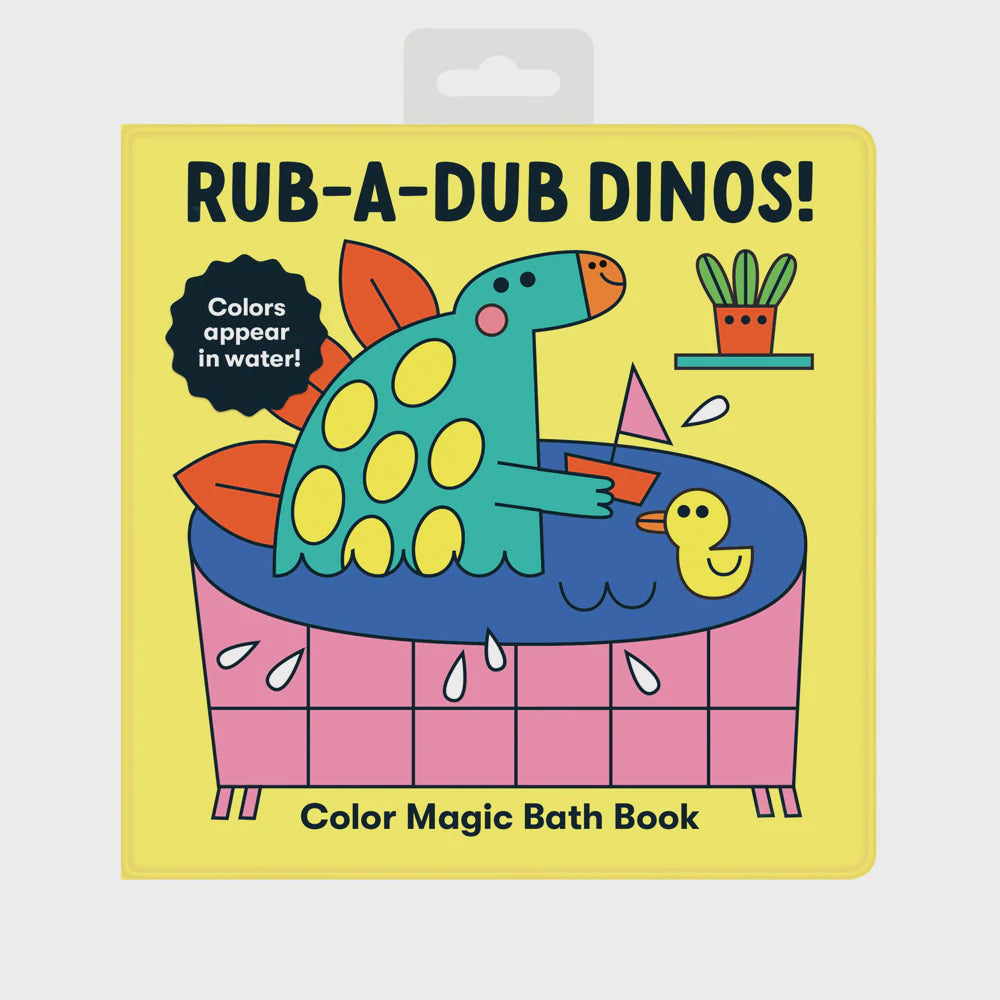 Color Magic Bath Book: Rub-a-Dub Dinos!