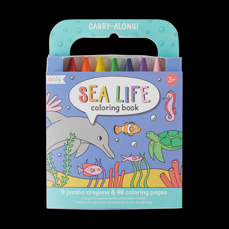 Carry Along Coloring Book Set - Sea Life