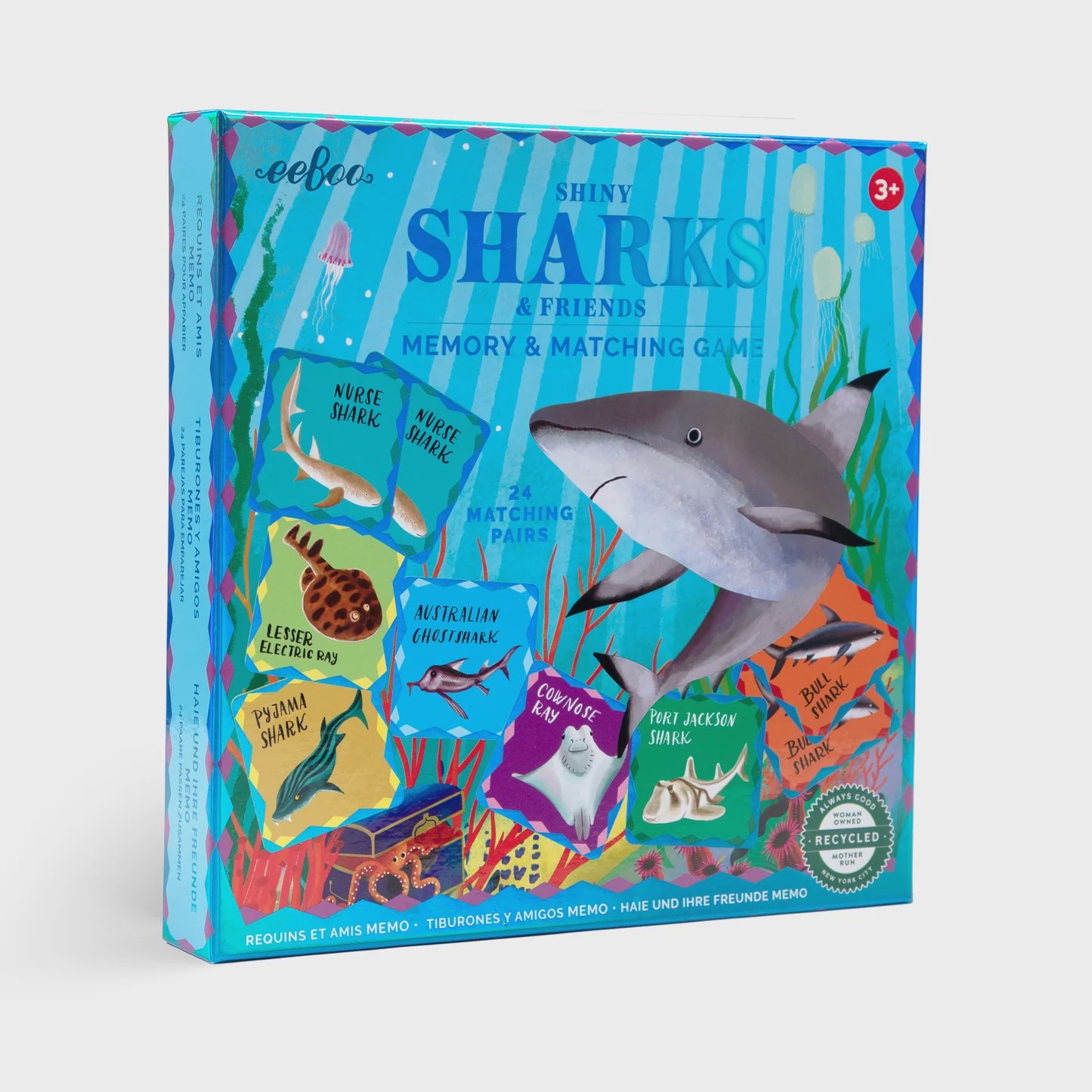 Memory & Matching Game - Shiny Sharks & Friends