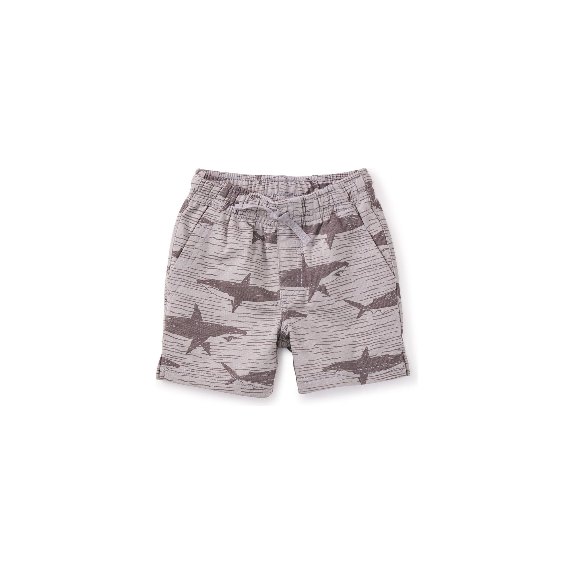 Printed Knit Shorts - Stealth Sharks