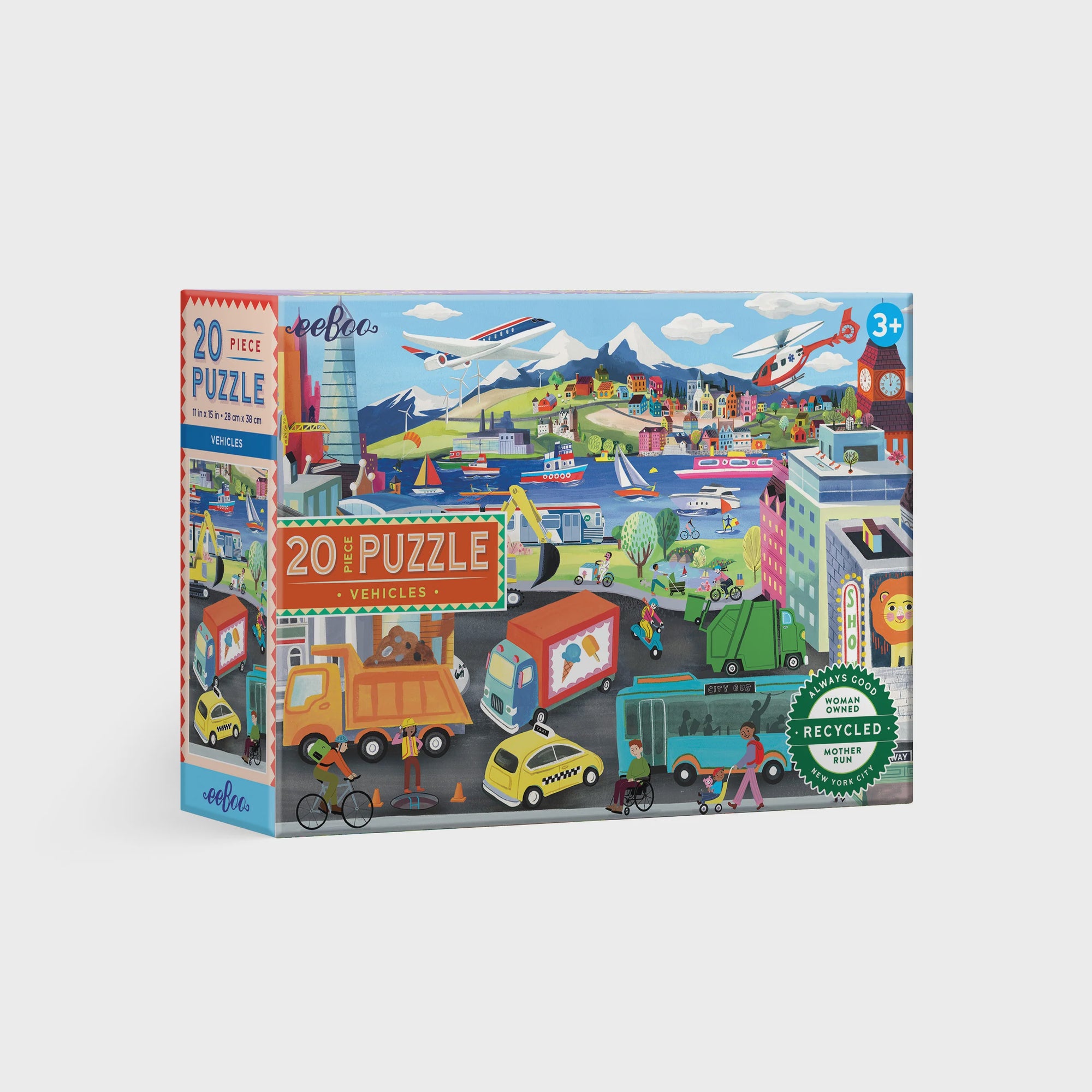20 Piece Big Puzzle - Vehicles