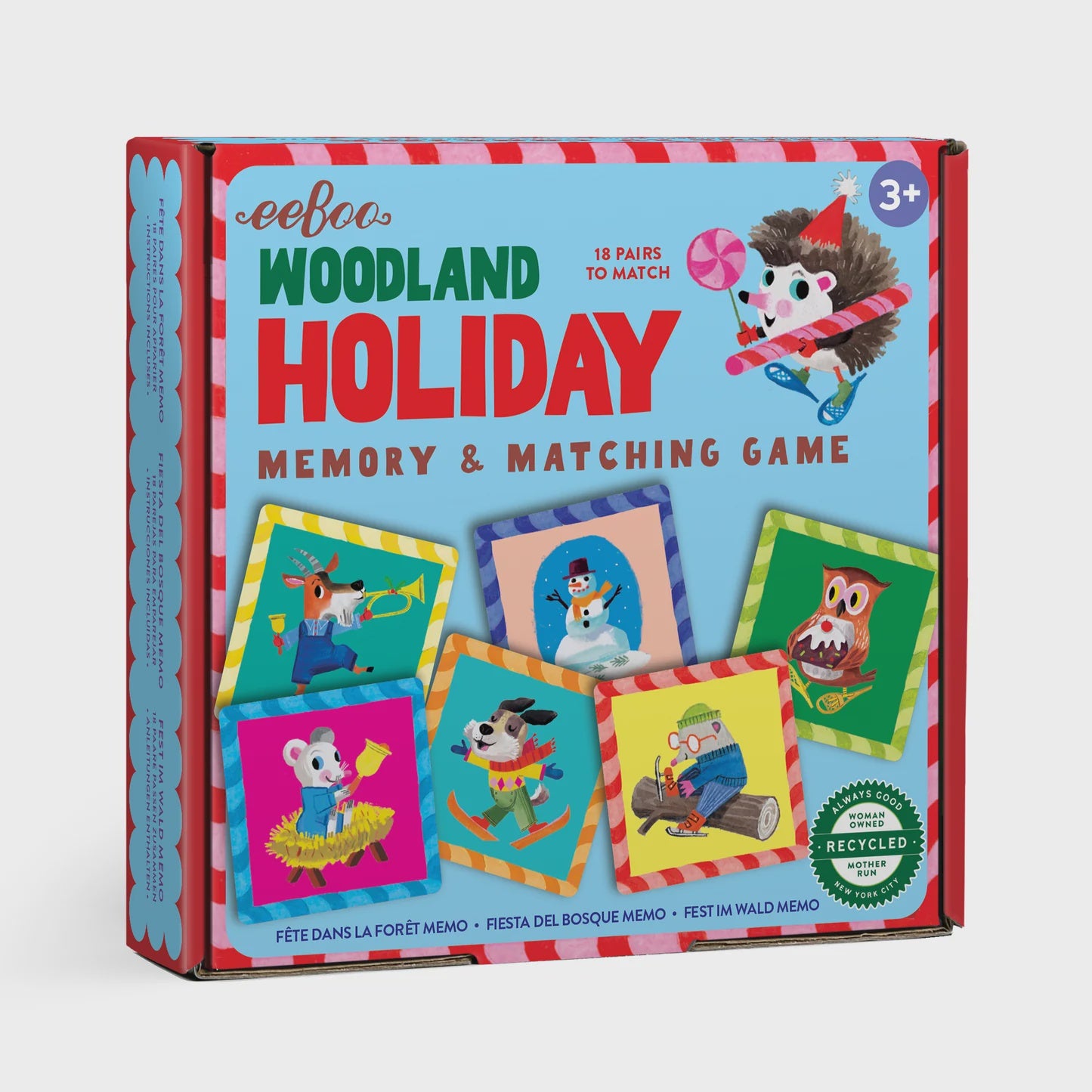 Little Square Memory & Matching Game - Woodland Holiday