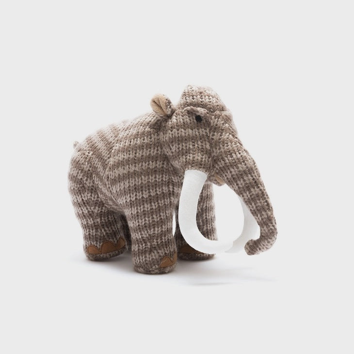 Knitted Woolly Mammoth Plush Toy
