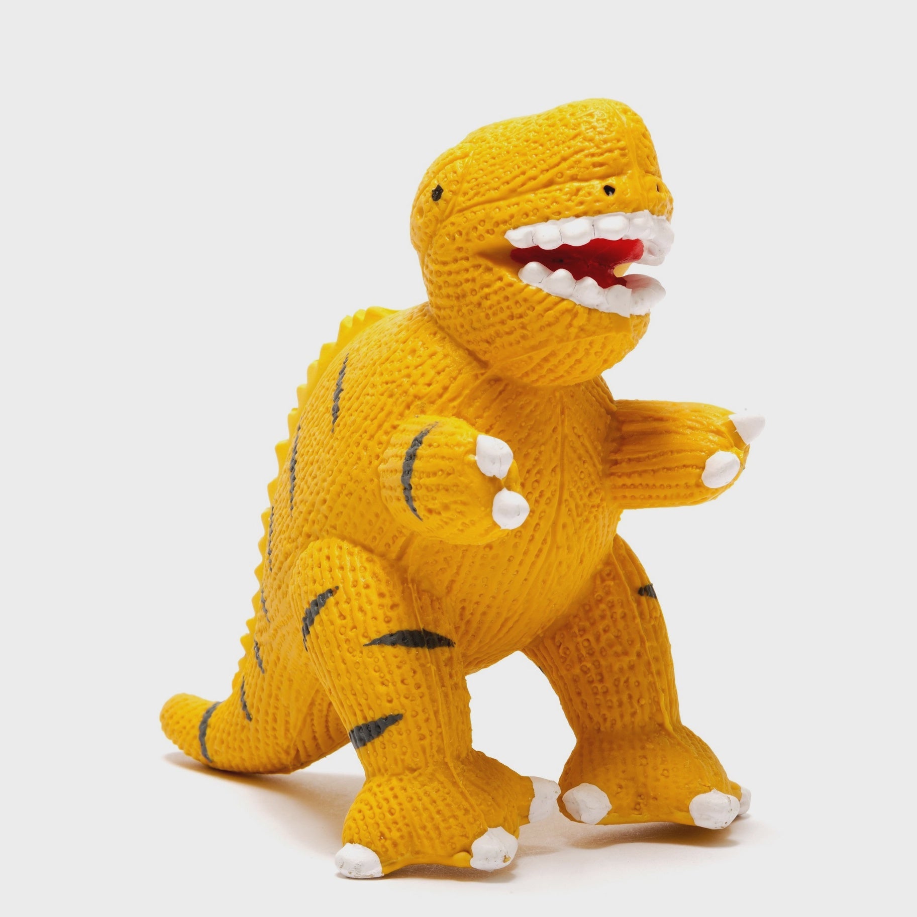 Natural Rubber Dinosaur Toy - Yellow T-Rex